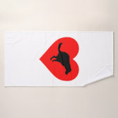 Coeur du chien (Serviette de bain)