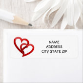 **COEUR DU COEUR** ÉTIQUETTE D'ADRESSE DE RETOUR (En situation)