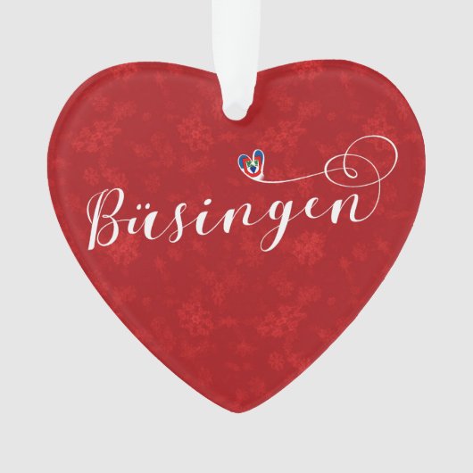 Coeur du drapeau de Büsingen, Büsingen am Hochrhei (devant)