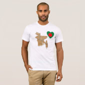 Coeur du drapeau du Bangladesh et T-shirt (Devant entier)