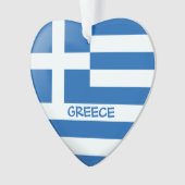 Coeur du drapeau grec (devant)