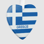 Coeur du drapeau grec (devant)