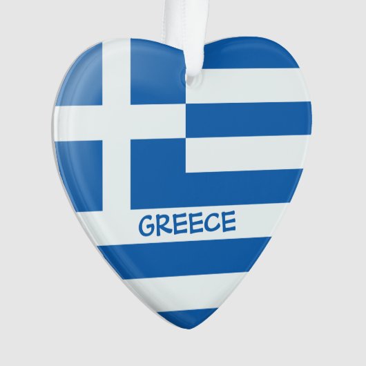 Coeur du drapeau grec (devant)