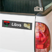 Coeur du drapeau libyen + Sticker pare-chocs de ca (Sur camion)