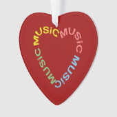 Coeur du texte de musique (devant)