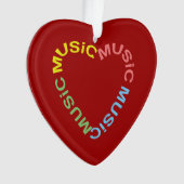 Coeur du texte de musique (devant)