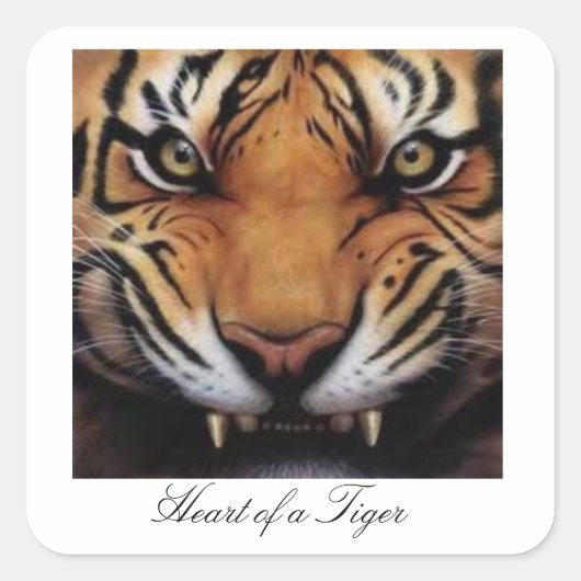 Coeur d'un tigre Stickers (Devant)