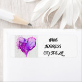 **COEUR D'URPLE** ÉTIQUETTE DE ADRESSE (En situation)