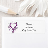 **COEUR D'URPLE** ÉTIQUETTE DE ADRESSE (En situation)