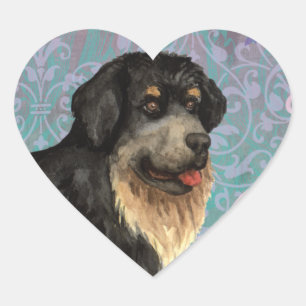 Cœur Élégant tibétain mastiff Heart Sticker