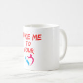 Coeur Embrasser Mug (Devant droit)