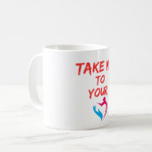 Coeur Embrasser Mug (Devant gauche)