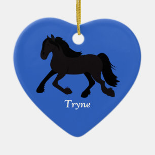 Cœur En Céramique FRIESIAN WARMBLOOD HORIZON HORIZON Ornement person