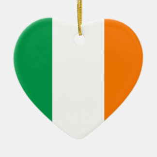 Cœur En Céramique Irlande - Ornement cardiaque du drapeau