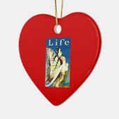 Cœur En Céramique La vie... Ornement (Gauche)