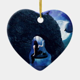 Cœur En Céramique Ornement astral de vue