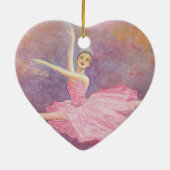 Cœur En Céramique Ornement commémoratif de casse-noix (Dos)