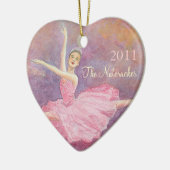 Cœur En Céramique Ornement commémoratif de casse-noix (Gauche)