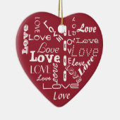 Cœur En Céramique Ornement d'amour (Droite)