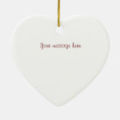 Cœur En Céramique Ornement de feuille d'érable du Canada (Dos)