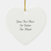 Cœur En Céramique Ornement de nature animale de tamia de bébé (Dos)