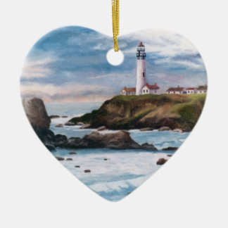 Cœur En Céramique Ornement de phare de point de pigeon