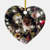 Cœur En Céramique Ornement de prune de sucre (Devant)