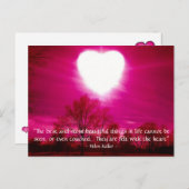 Coeur en feu - Carte postale (Devant / Derrière)