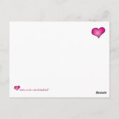 Coeur en feu - Carte postale (Dos)