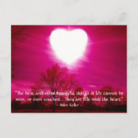 Coeur en feu - Carte postale