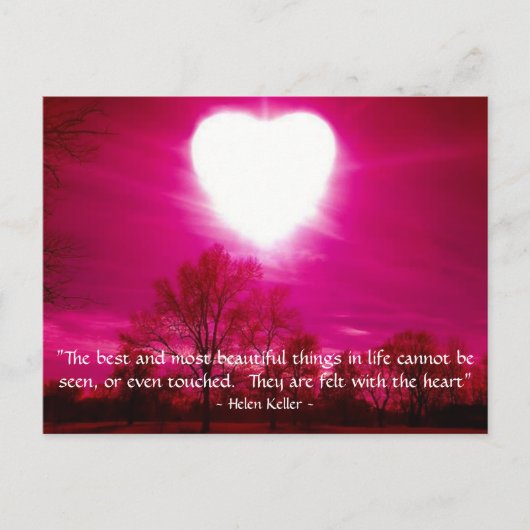 Coeur en feu - Carte postale (Devant)