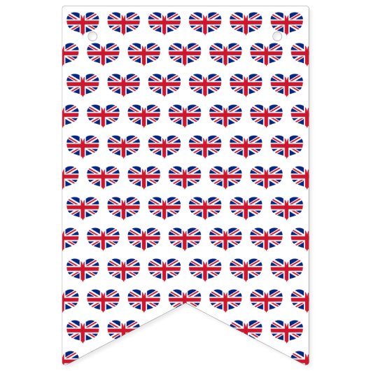 Coeur en forme Royaume-Uni Drapeau / Union Jack (Premier drapeau)