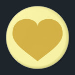 Coeur en or solide<br><div class="desc">Cet aimant est constitué d'un coeur en or. L'aimant coeur en or massif fait un grand 50e anniversaire de sauver la date ou la faveur de la fête.</div>