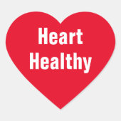 Coeur en santé Coeurs rouges Coeur Sticker (Devant)