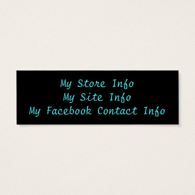 Coeur enchanté Carte de visite maigre Mark (Dos)