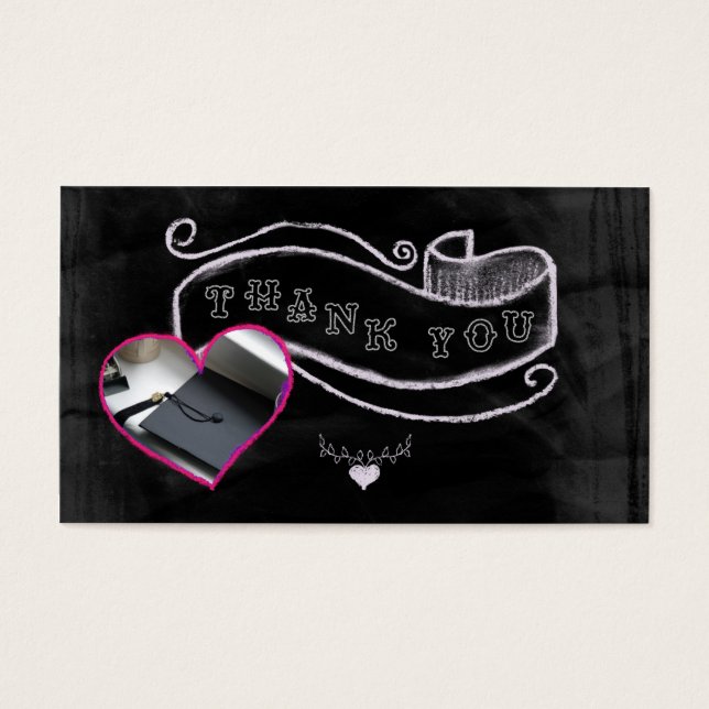 Coeur et bannière merci (Devant)