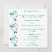 Coeur Et Papillons De Monnaie faire-part de mariag (Dos)