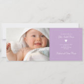 Coeur ・ Faire-part bébé (Devant)