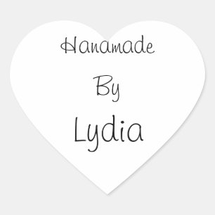 Cœur Fait À La Main Par Sticker