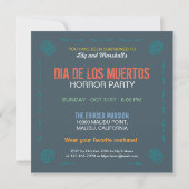 Coeur flamboyant Dia de los Muertos Invitation du  (Dos)
