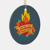 Coeur flamboyant Dia de los Muertos | Ornement (Droite)