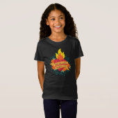 Coeur flamboyant Dia de los Muertos | T-shirt (Devant entier)