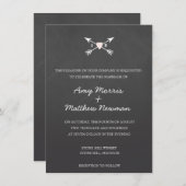 Coeur + flèches du tableau de bord | Invitations d (Devant / Derrière)