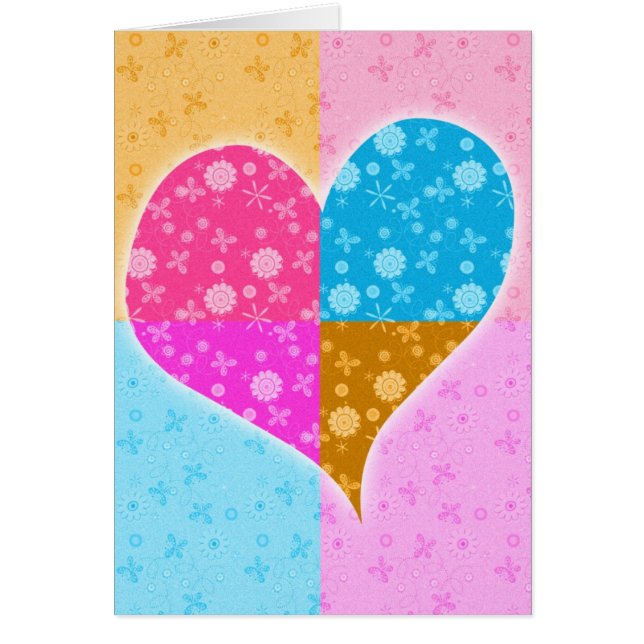 Coeur, Fleurs et Papillons (Devant)