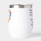 Coeur floral "Plus grande soeur jamais" avec poème (Gauche)