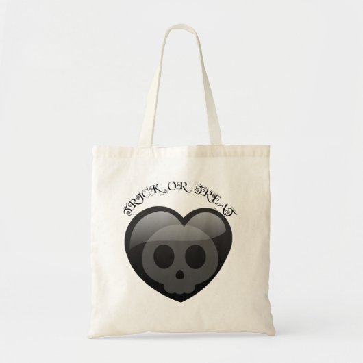 Coeur foncé - Sac d'Halloween pour enfants (Devant)