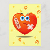 Coeur fragile, carte postale (Devant)