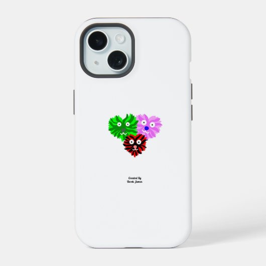 Coeur Fuzzies Apple iPhone 15 Coque (Verso)
