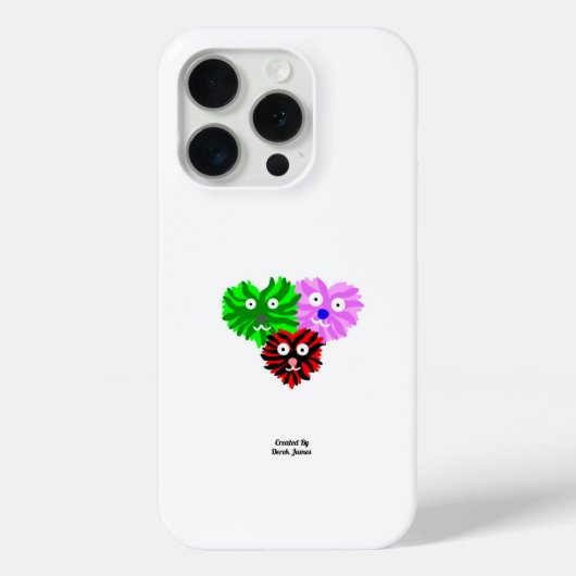 Coeur Fuzzies Apple iPhone 15 Pro Coque (Verso)