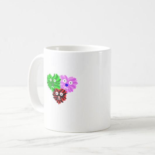 Coeur Fuzzies Café Mug (Devant gauche)